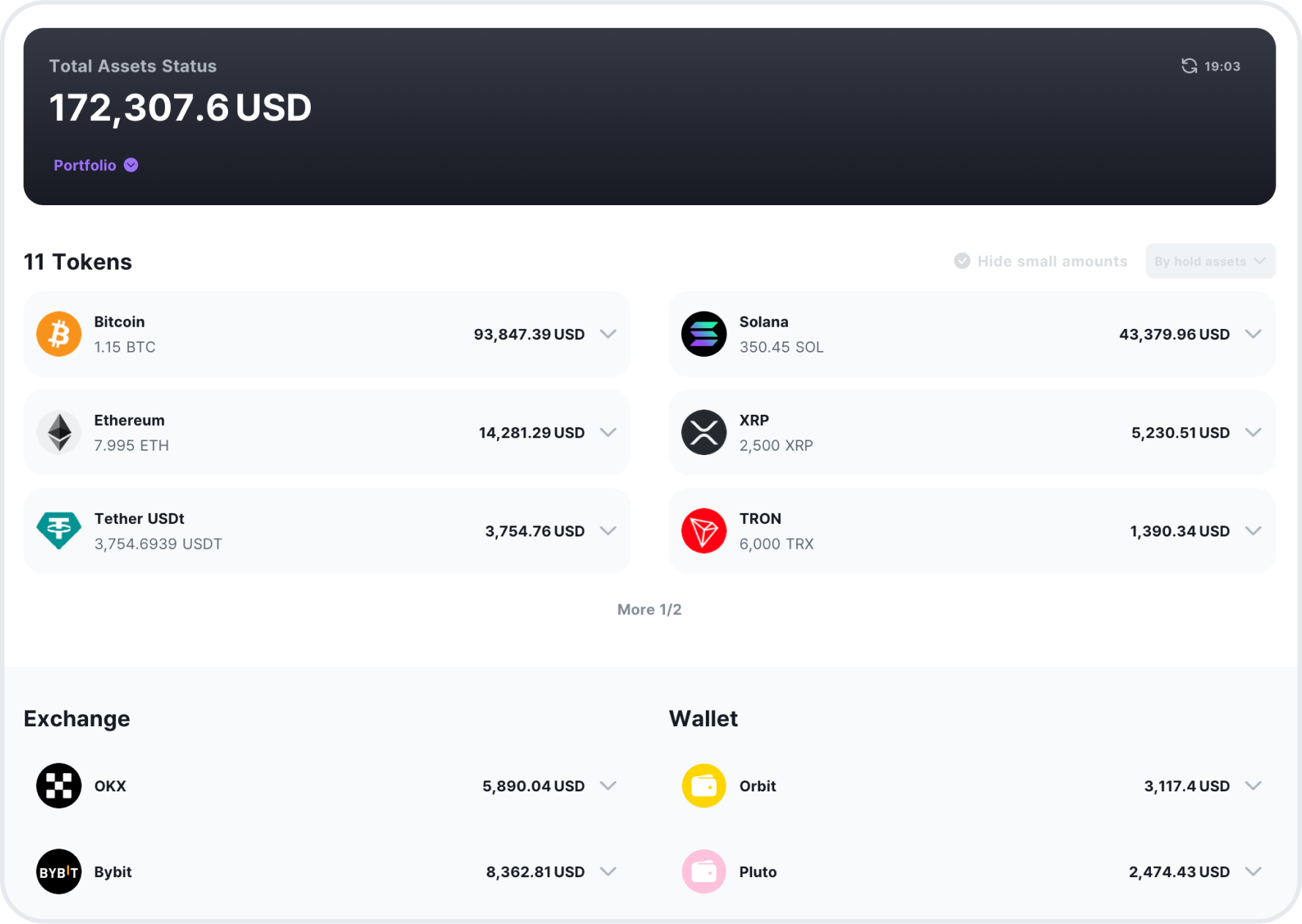 View all your investment assets in one place with My Assets